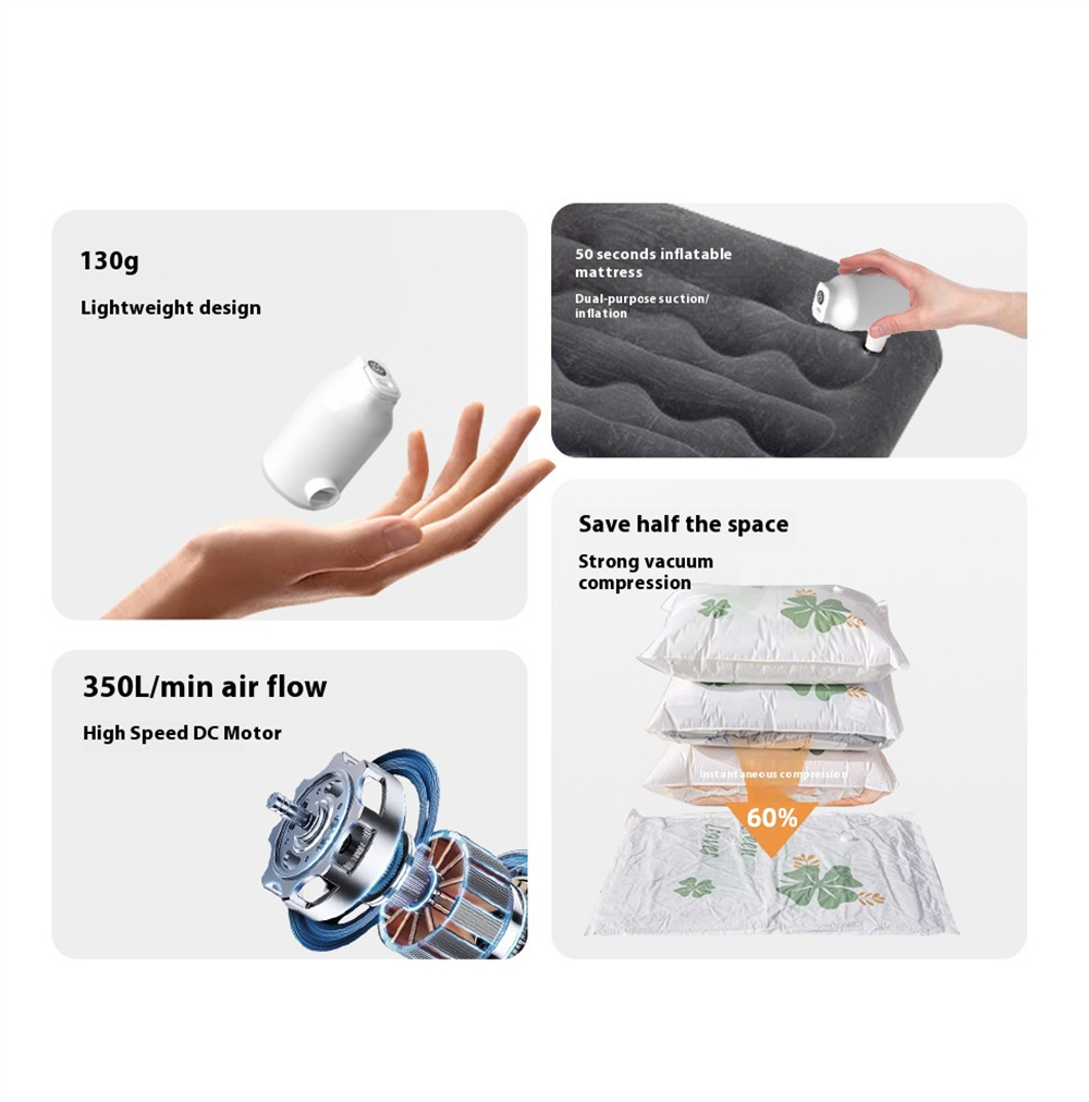 IPRee-3-in-1-Electric-Air-Pump-With-Battery-For-Inflatable-Bed-Vacuum-Bags-5-Camping-Nozzles--Rapid--2031671